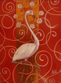 Flamingo 70x90 oil...