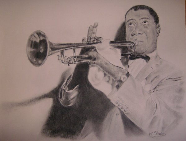 Louis Armstrong Carboncillo