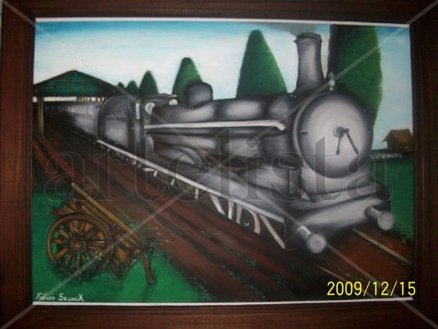 la estación en el tren