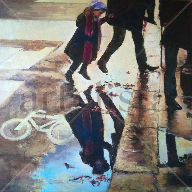 Paseo  con lluvia