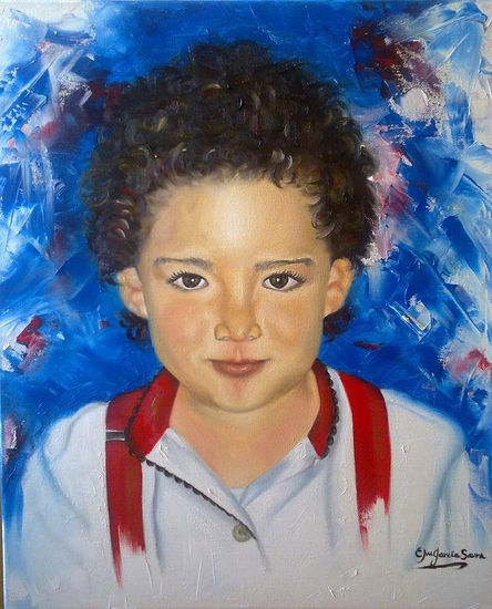 ENRIQUE Oil Canvas Portrait