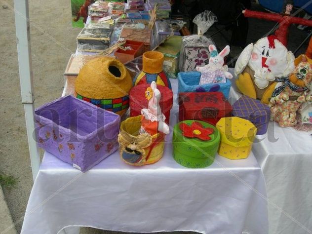 cajitas en papel mache