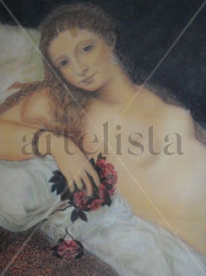 Venus Pastel Card Nude Paintings