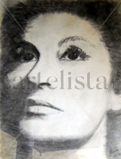 Retrato luz y sombra Charcoal