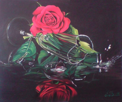 Rosa y Copa rota