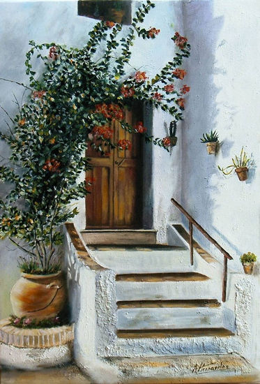 Portal Andaluz Oil Canvas Landscaping