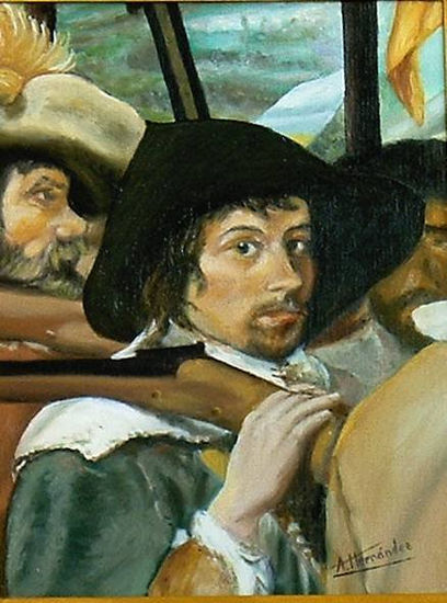 detalle de Las lanzas de Velazquez Oil Paper Figure Painting