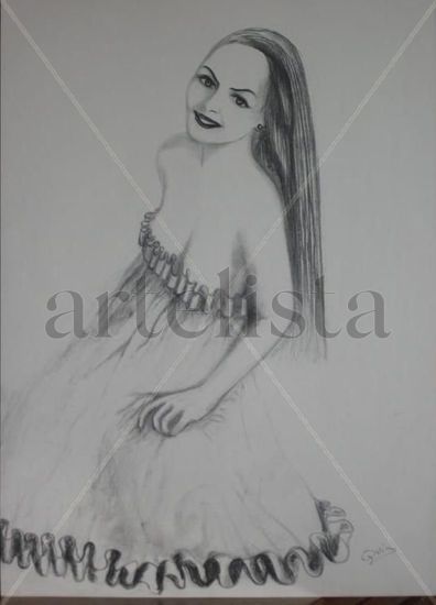 muchacha alegre Charcoal