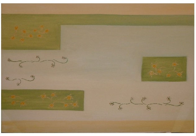 Shabby con incrustaciones.