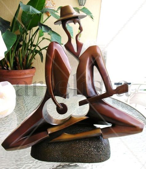 "EL BOHEMIO S" Bronce Figurativa