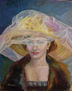 Cintia con sombrero