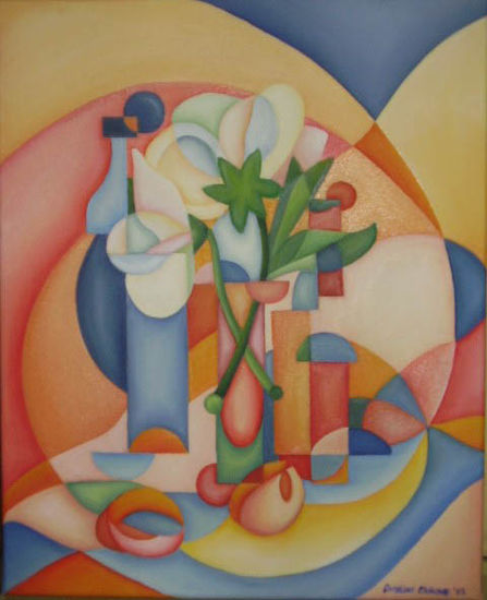 Jazmines Oil Canvas Still Life Paintings