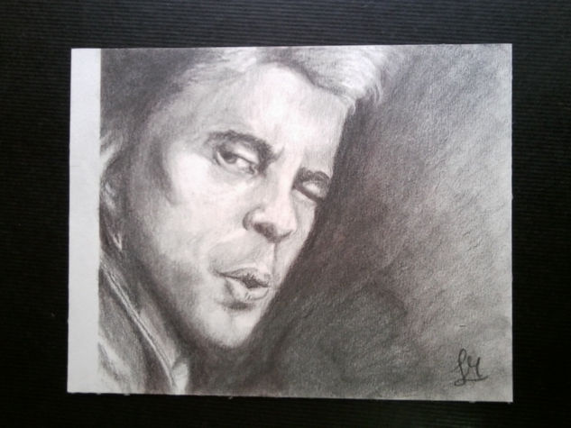 Benicio Del Toro Acrílico Cartulina Retrato