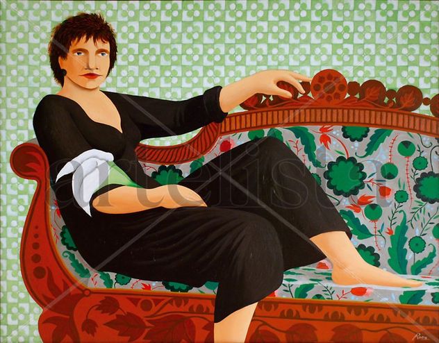 MUJER EN SOFA