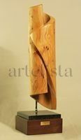 talla en cedro azul Wood Abstract