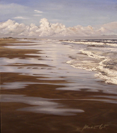 S/T Oil Canvas Marine Painting