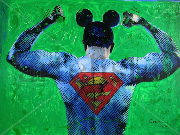 Superman in Disney Acrylic Canvas Others