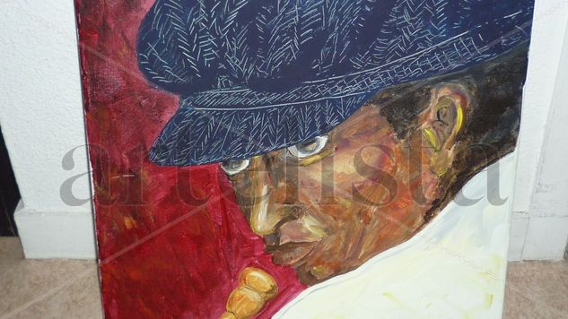 Jazzman Acrylic Textile Portrait