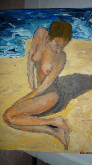 Playa Acrylic Others Nude Paintings