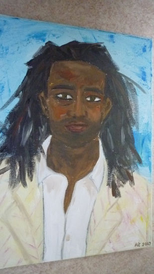 Rastaman Acrylic Textile Portrait