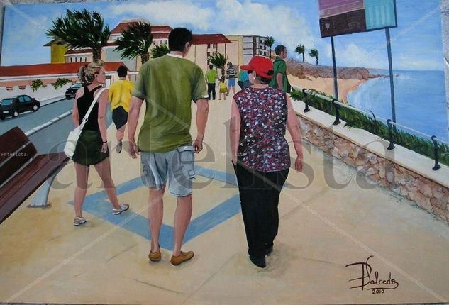 Paseo por la playa Oil Panel Landscaping