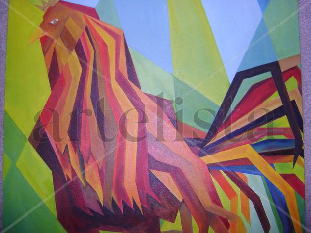 EL REY DEL GALLINERO Oil Canvas Landscaping