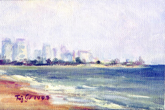 02_ISLA VERDE, apunte Oil Canvas Landscaping