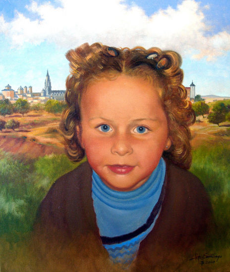 retrato Oil Canvas Portrait