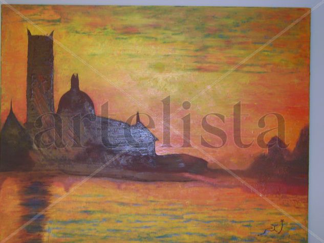 CATEDRAL EN RUINAS Oil Canvas Landscaping