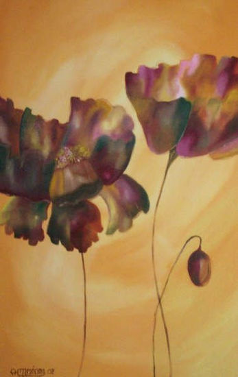 sin titulo Oil Canvas Floral Painting