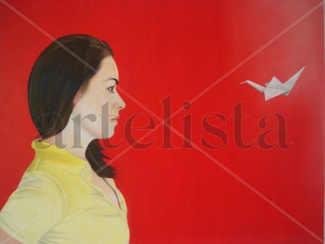 "Enfrentamiento entre peso y levedad" Oil Canvas Portrait