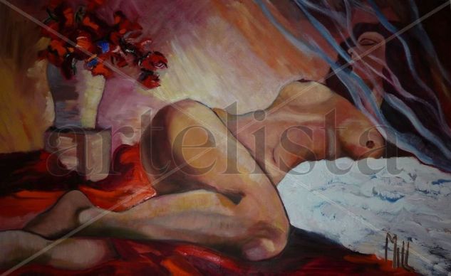 FURTIVA Oil Canvas Nude Paintings