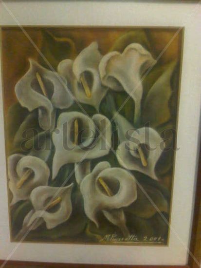 Ofrenda de Amor Pastel Canvas Floral Painting