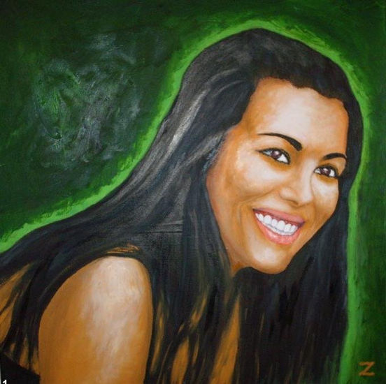 Ana Oil Canvas Portrait