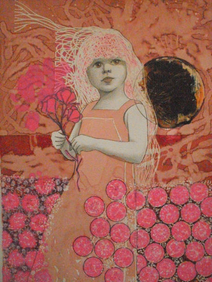 LA NIÑA ENTRE LAS FLORES 