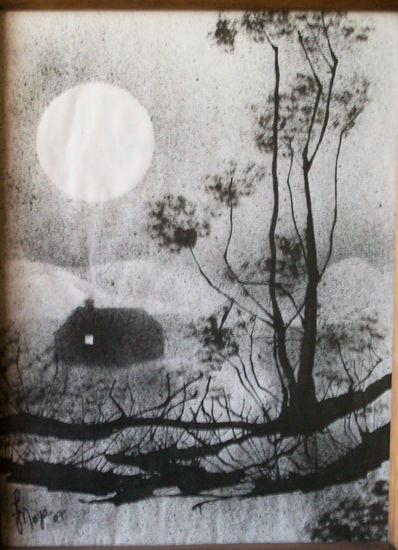 Noche tranquila Ink Canvas Landscaping