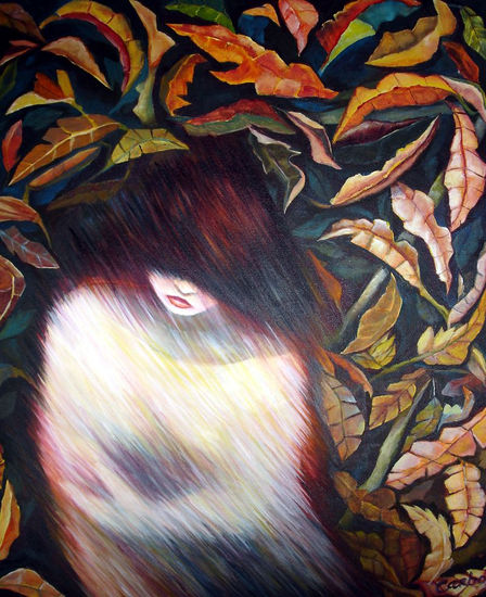 Otoño Acrylic Canvas Figure Painting