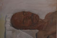 Cabeza de hombre dormido
