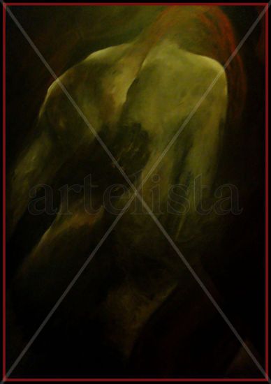 Tango- (E.Arolas. G.Clausi) Acrylic Canvas Figure Painting