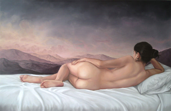 Meditation Óleo Lienzo Desnudos