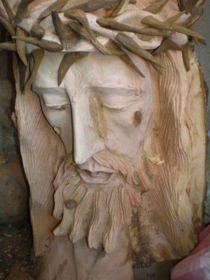 rostro de cristo Wood Figurative