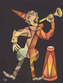 Clown with Trumpet