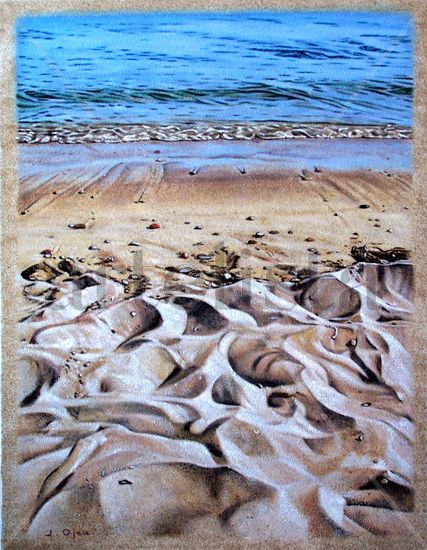 En la playa Oil Canvas Landscaping