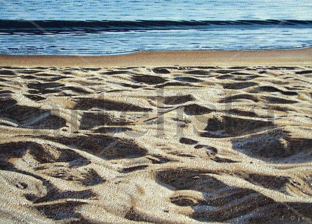 En la playa Oil Panel Landscaping