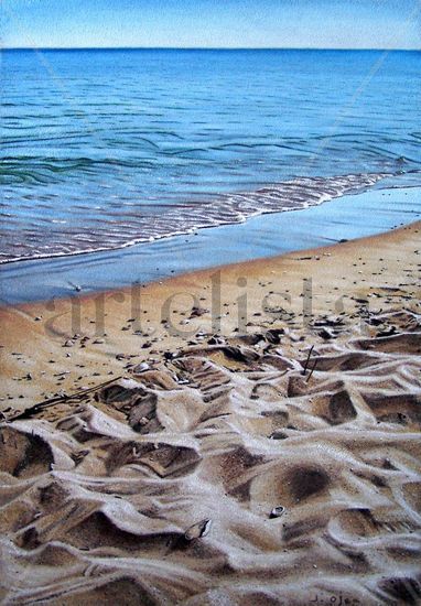 En la playa Oil Panel Landscaping