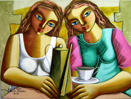 Amigas na hora do chá