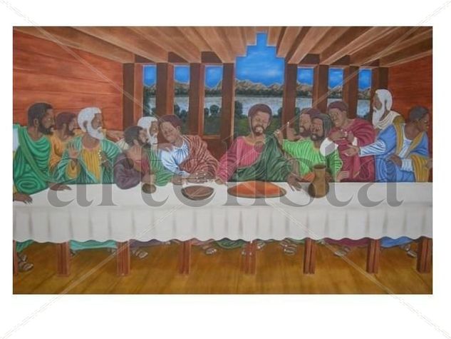 ULTIMA CENA AFRICANA Oil Canvas Others