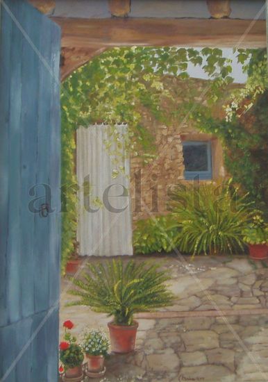 Patio Oil Canvas Landscaping