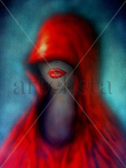 misterio rojo Acrylic Canvas Figure Painting