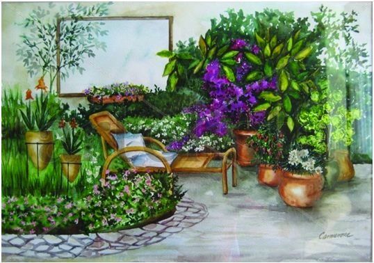 Para Descanzar Watercolour Paper Landscaping